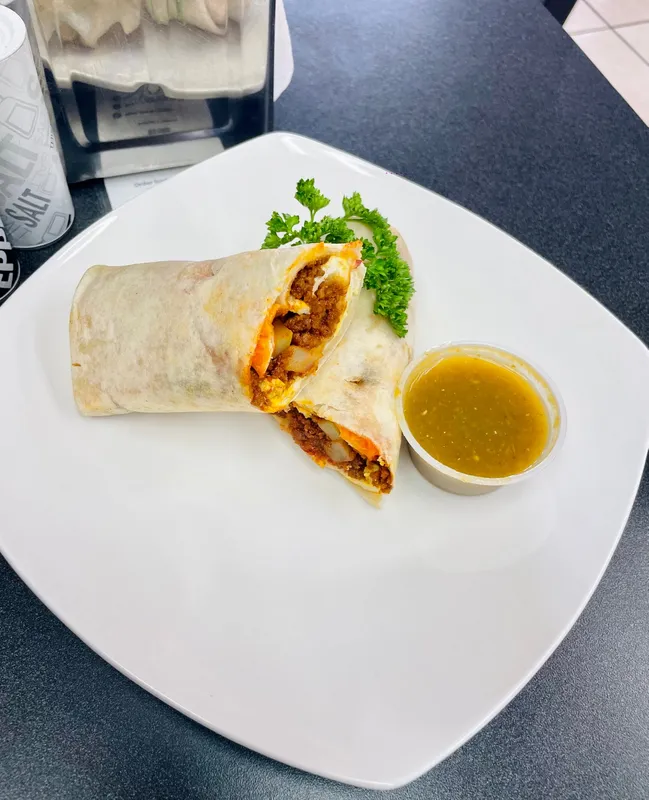 Chorizo Breakfast Burrito.