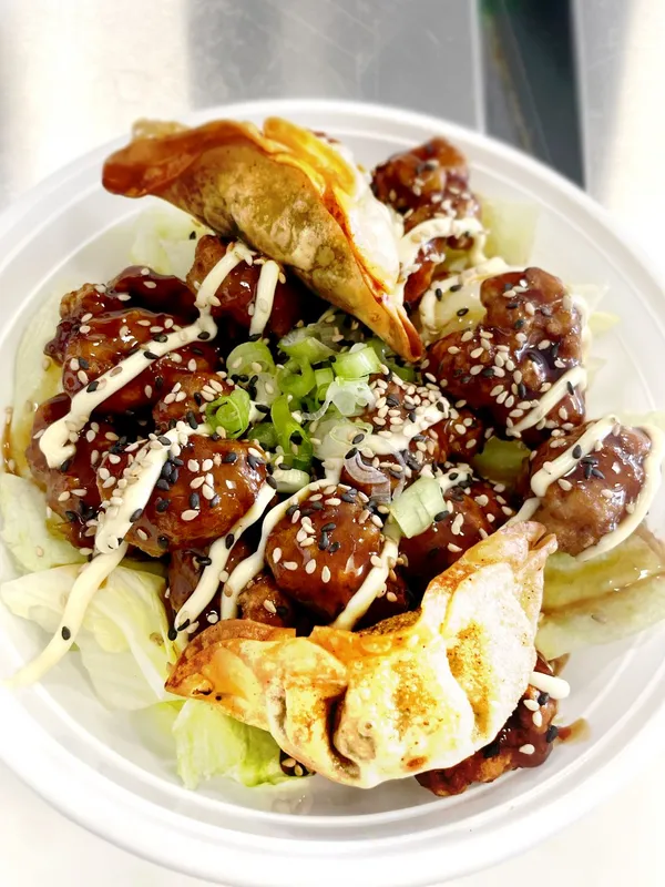 Free 2 Fried Pork Gyoza-Chicken Teriyaki Bowl