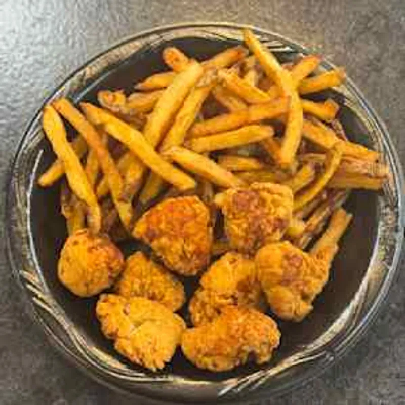 Popcorn Chicken w/ French Fries