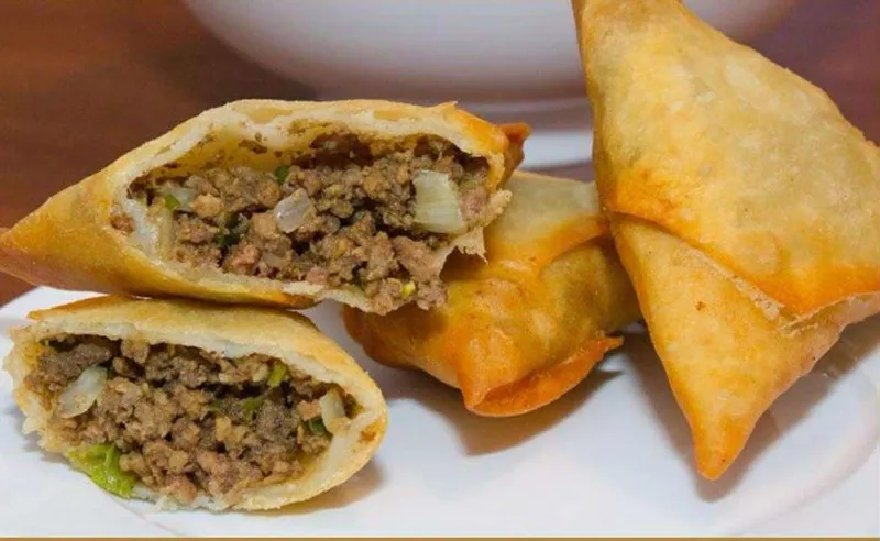 3 Pcs Sambusa & Fries