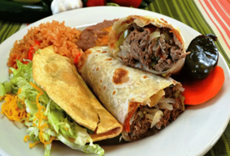 #2 Burrito & Taco (Beef)