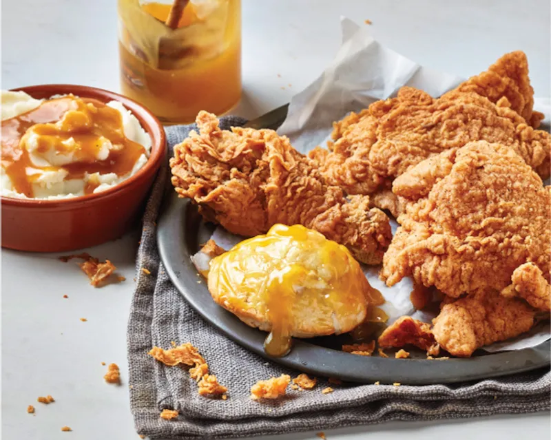 3 Pcs Breaded Chicken 1 Biscuit Regular Side