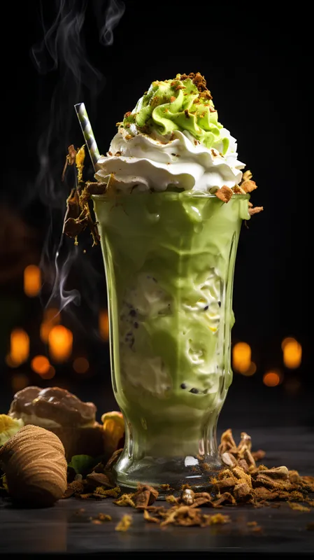 Vanilla Matcha Oatmilk Latte with CBD