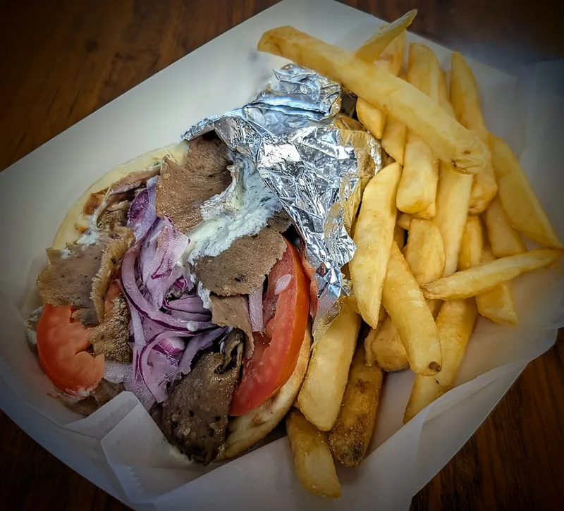Gyro Sandwich With Fries