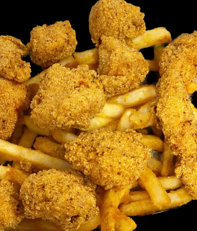 (10) Catfish Bites With Fries