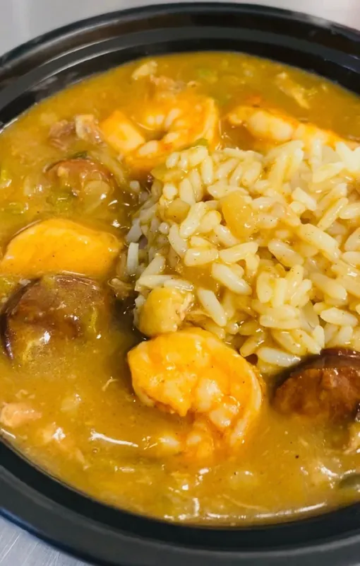 Chicken And Sausage Gumbo N Rice (Bowl)