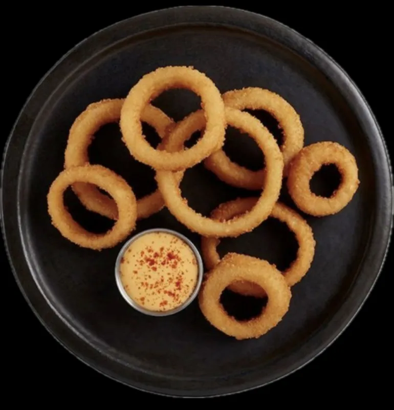 Onion Rings With Dipping Sauce