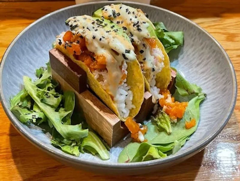 Spicy Salmon Taco 2 Pcs