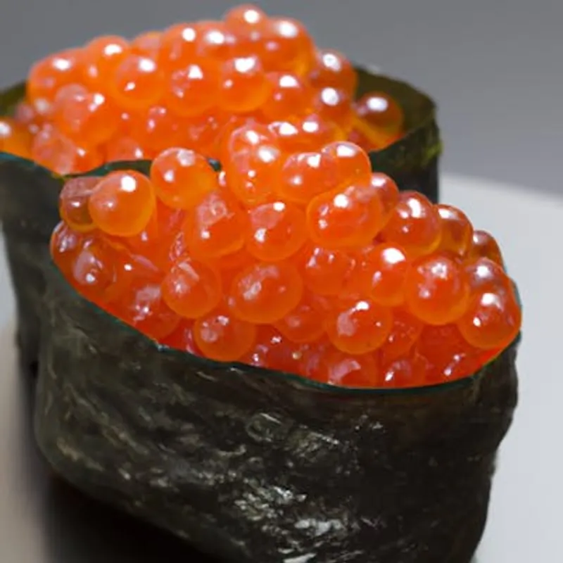 Salmon Roe (Ikura) Sushi