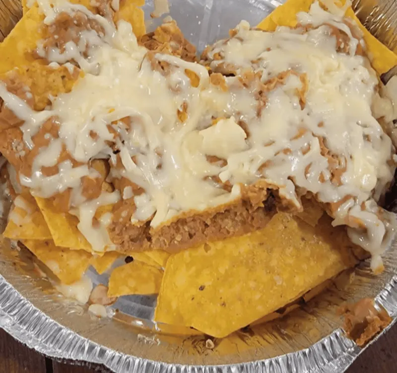 Nachos With Cheese & Beans