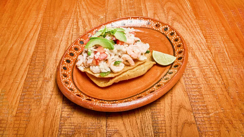 Tostada De Ceviche De Camaron