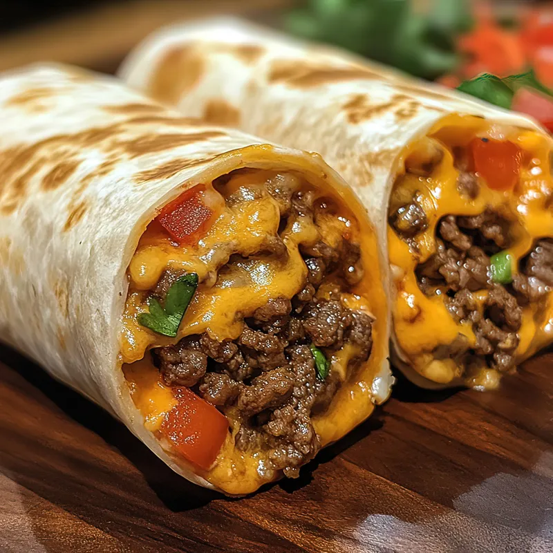 Ground Beef Monster Burrito