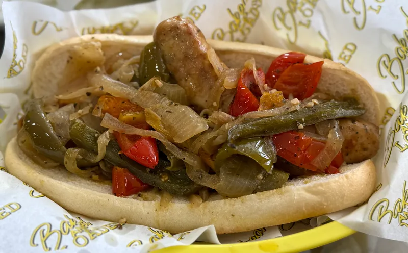 Italian Sausage, Peppers and Onions Potato