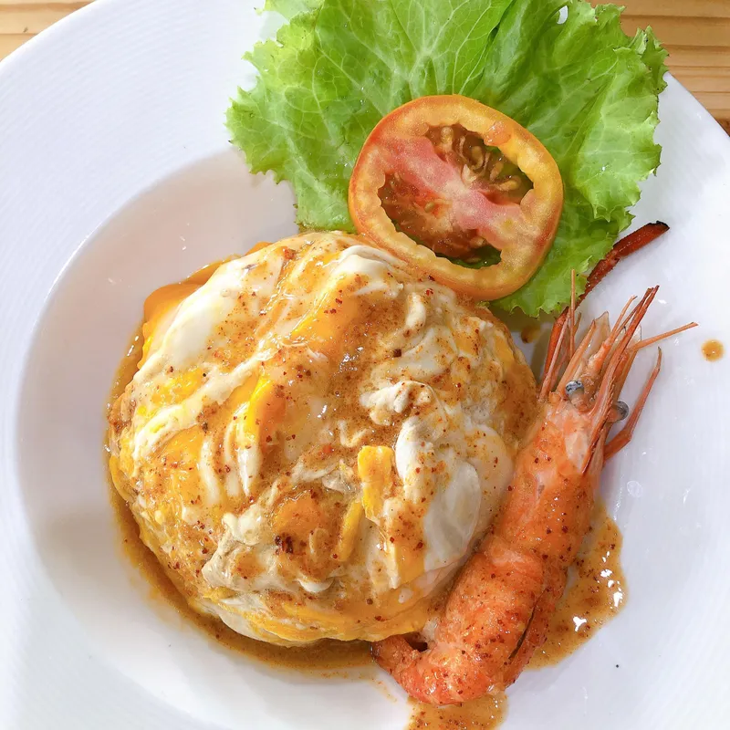 3 Shrimp Egg Foo Young