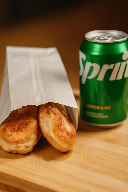 Golden Piroshki (2 Pcs) + Soda