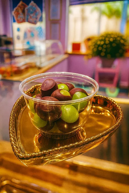 Fresh Grapes Dipped In Chocolate