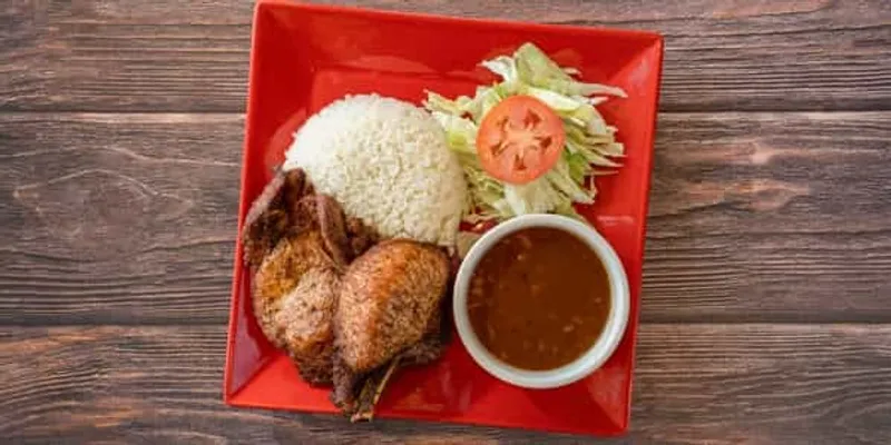 Arroz Blanco Con Habichuelas Con Chuleta