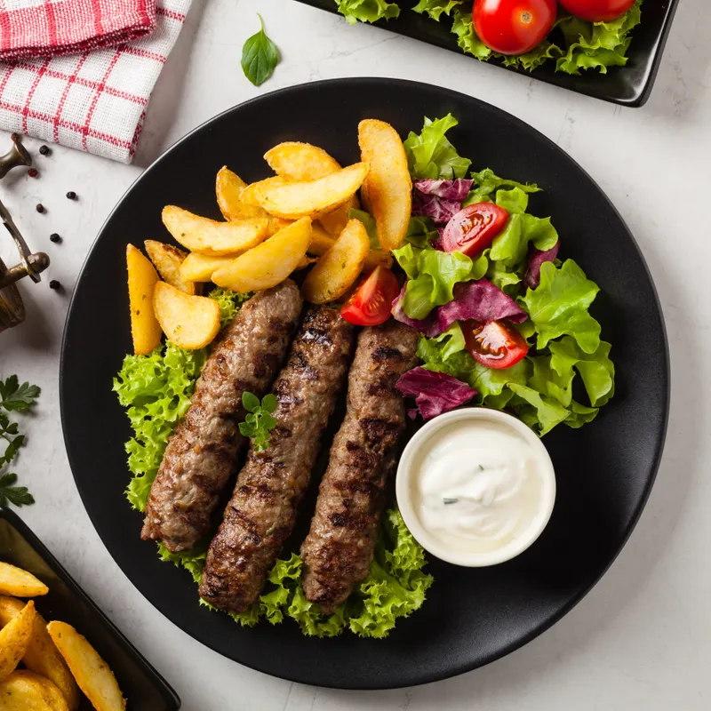 Beef Kifta Kabob Plate