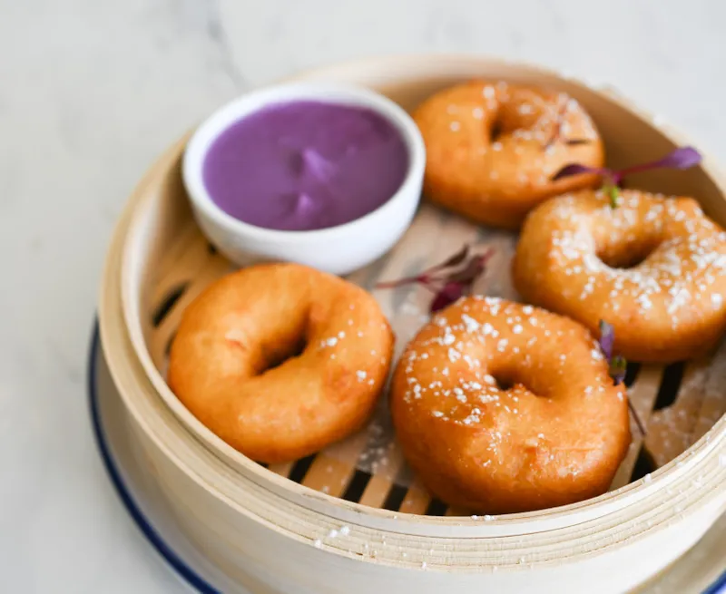 Thai Style Beignet  with Ube Dip