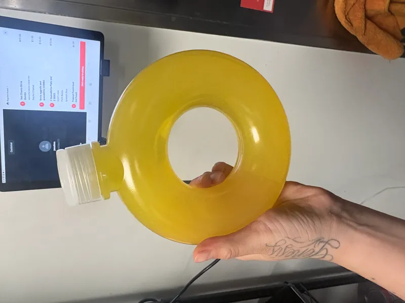 Pineapple Kool Aid Donut Bottle