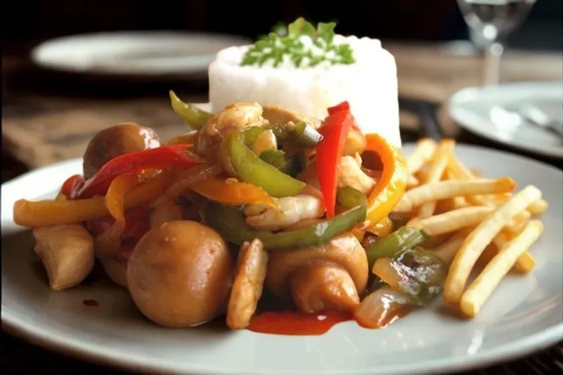 Saltado de Champinones