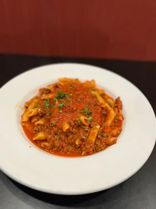 Penne Pasta with Meat Sauce