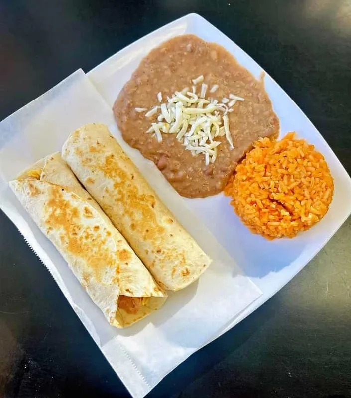 2 Breakfast Burritos Plate