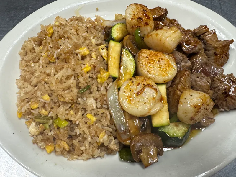 Top Sirloin and Scallops