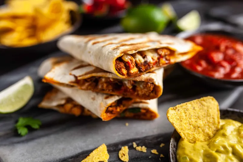 Pollo (Tinga) Quesadillas