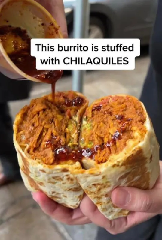 Burrito With Chilaquiles
