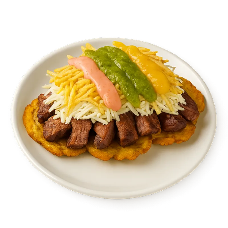 Tostones Con Carne