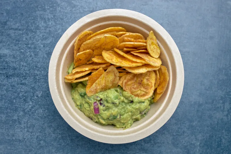Plantain Chips and Guacamole