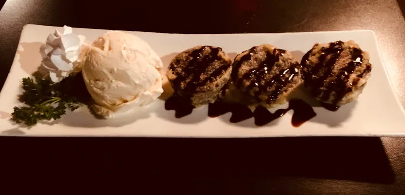 Brownie Tempura With Ice Cream
