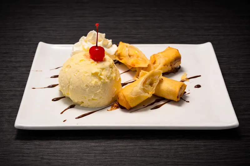 Fried Banana With Ice Cream