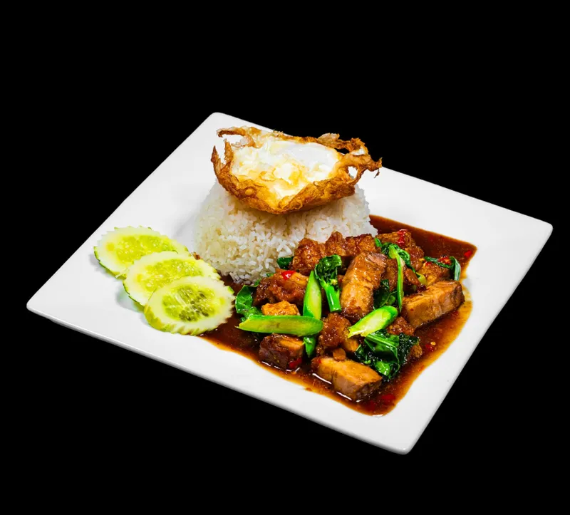 Pad Ka Na Pork Belly