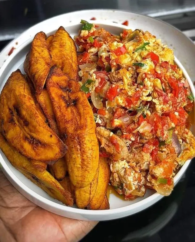 Plantain and egg