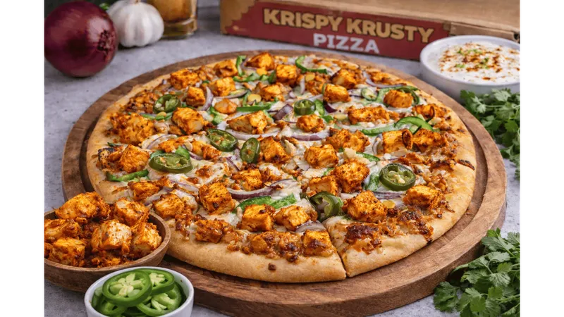 Paneer Tikka Pizza (Veggie)