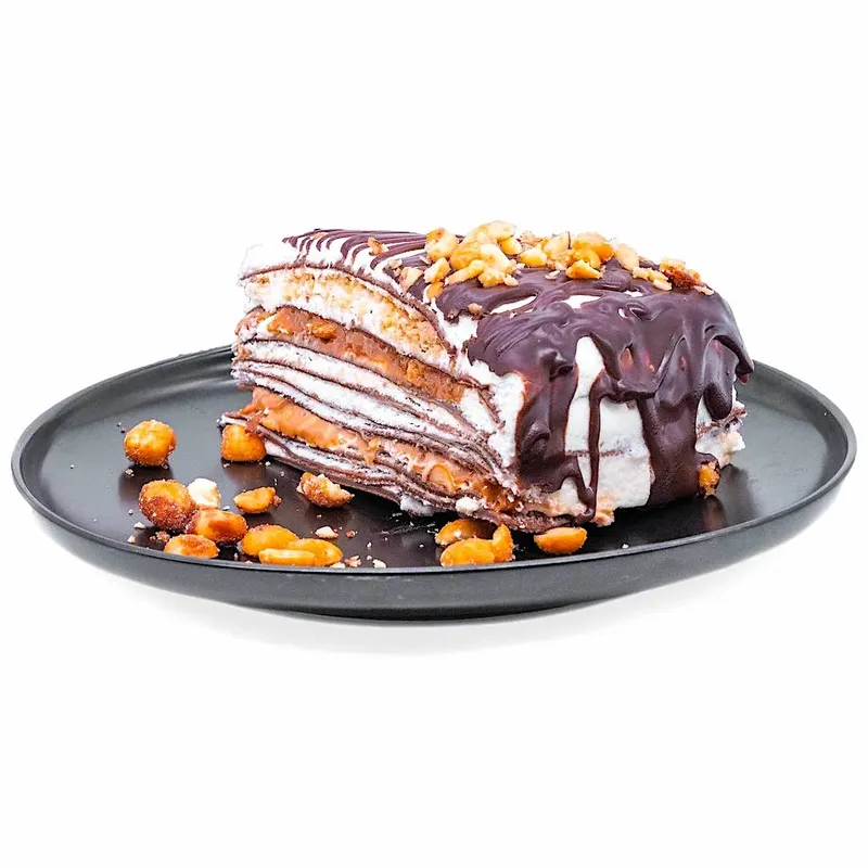 Snickers Crepe Cake