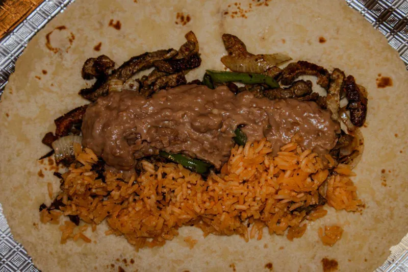Beef Fajita With Rice & Beans