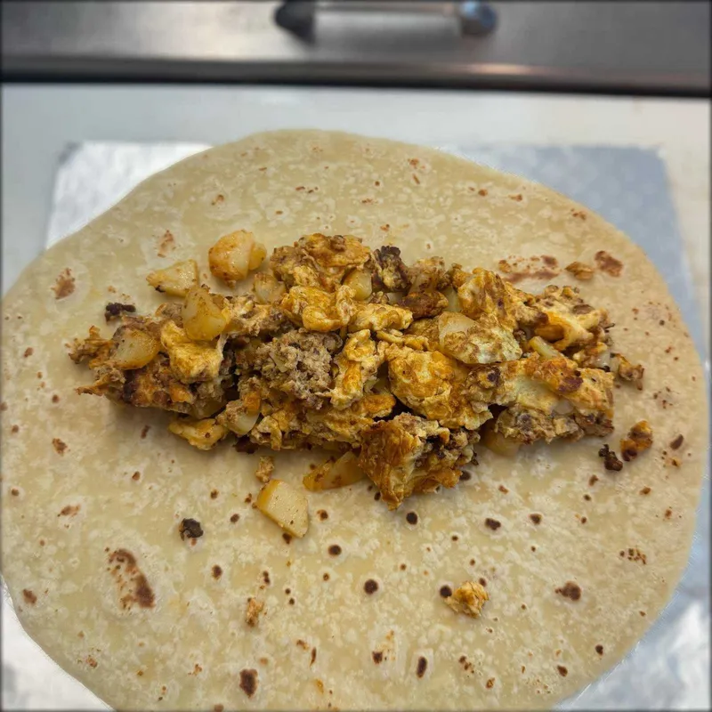 Chorizo, Egg, Potato, Cheese