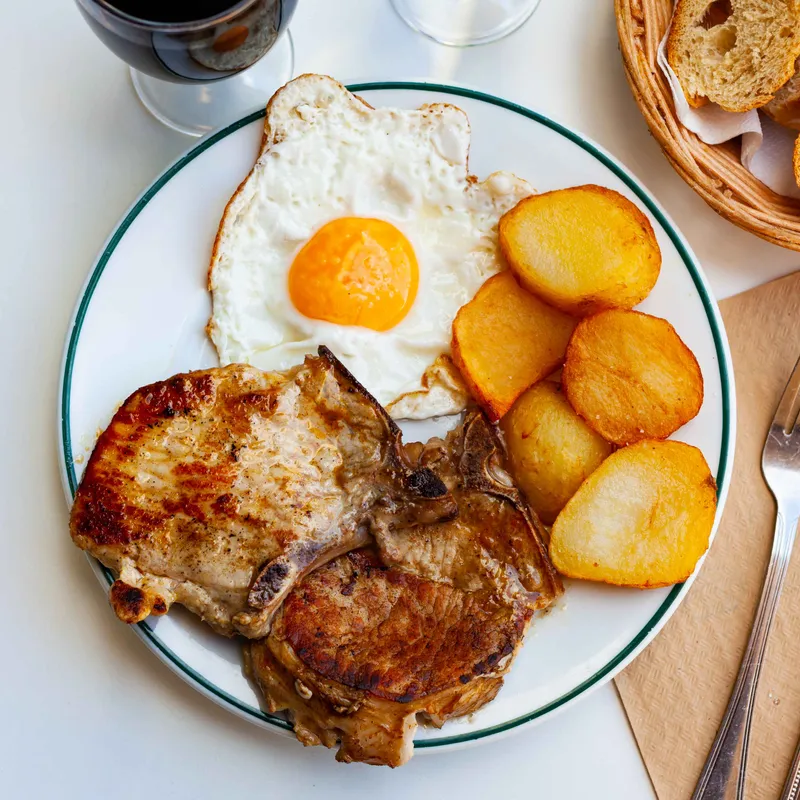 Pork Chop & Eggs