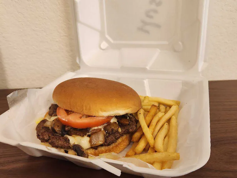 Mushrooms Cheeseburger