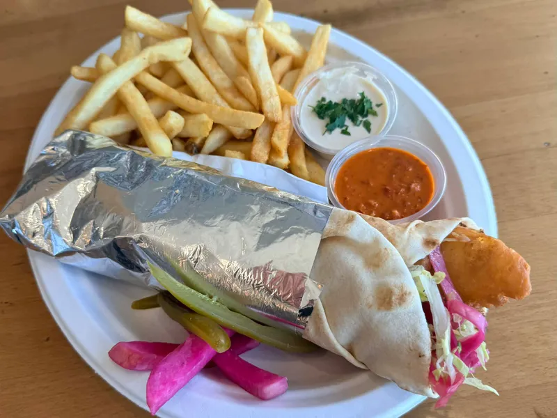 Lebanese Fried Fish Sandwich