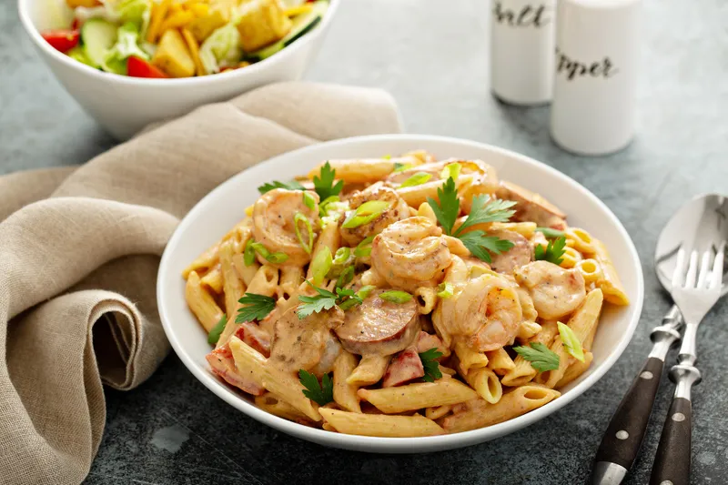 Louisiana Chicken And Sausage Pasta