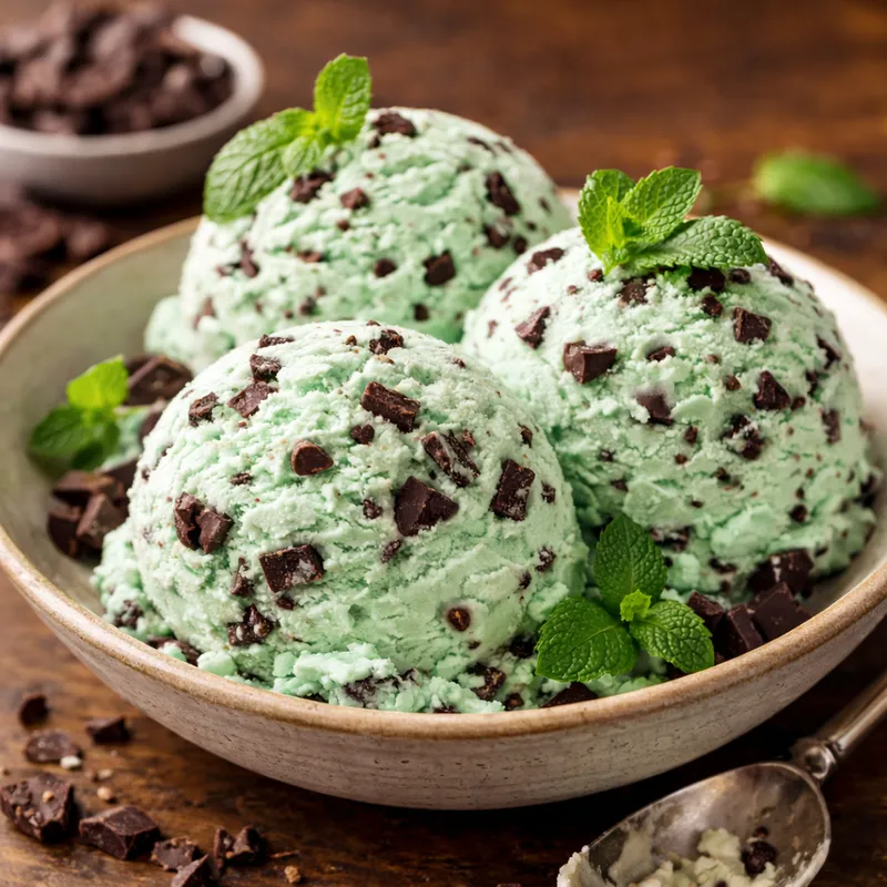 Mint Chocolate Chip Ice Cream