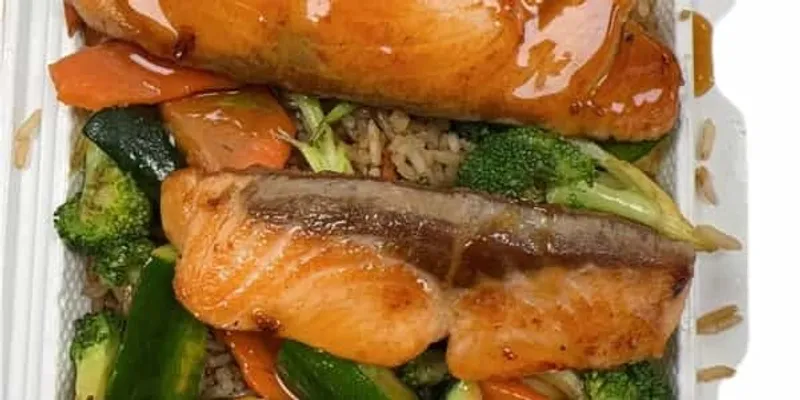 Hibachi Salmon For 2