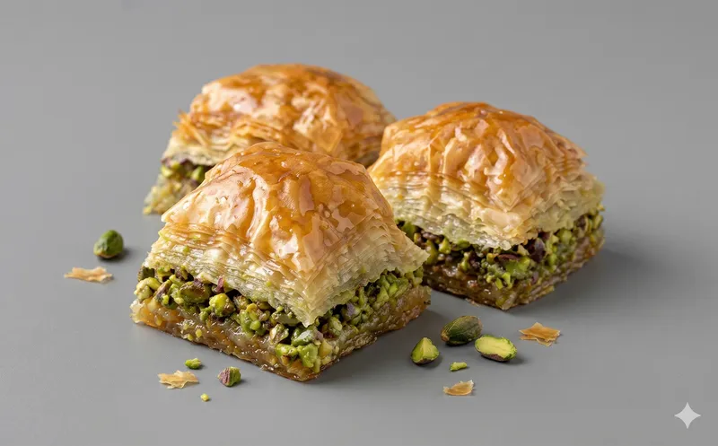 Pistachio Baklava  (3 Pcs)