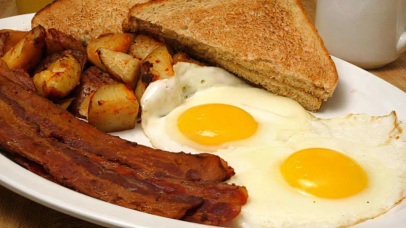 Classic 2 Eggs, Home Fries, Meat and Toast