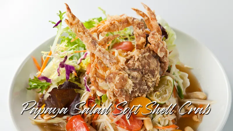 Papaya Salad Softshell Crab