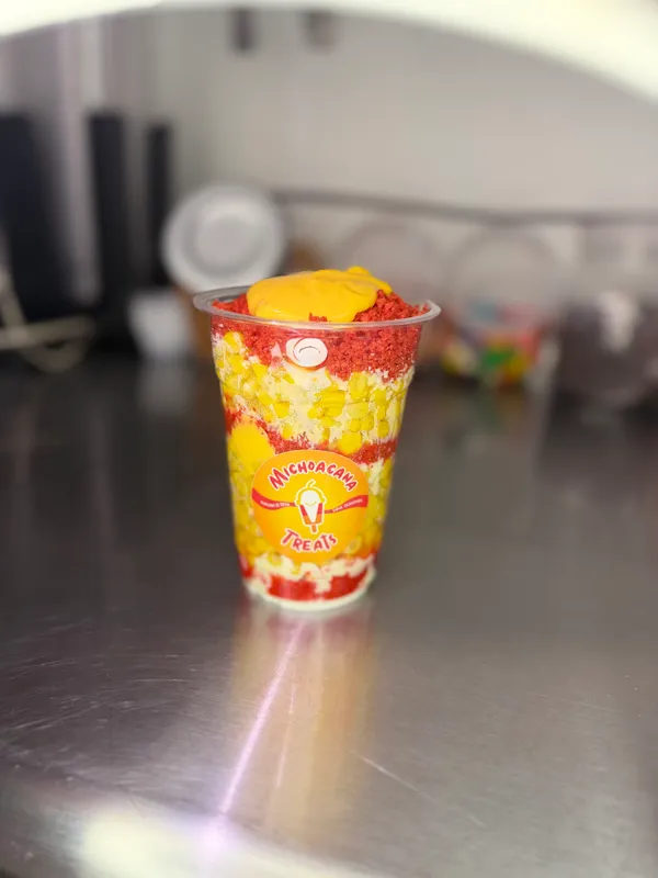 Corn Cheetos in a cup